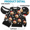 Custom Photo Celebrate Christmas With Furry Friends - Dog & Cat Personalized Custom Ugly Sweatshirt - Unisex Wool Jumper - Christmas Gift For Pet Owners, Pet Lovers