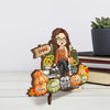 Grandma's Little Pumpkin - Family Personalized Custom 2-Layered Wooden Plaque With Stand - Gift For Mom, Grandma