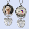 Custom Photo Always With You - Personalized Custom Memorial Charm Angel Wings - Sympathy Gift For Family Members