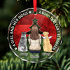 Feline Jolly This Christmas! - Dog Personalized Custom Circle Glass Ornament - Christmas Gift For Pet Owners, Pet Lovers