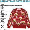 Custom Photo May Your Christmas Be Furry And Bright - Dog & Cat Personalized Custom Ugly Sweatshirt - Unisex Wool Jumper - Christmas Gift For Pet Owners, Pet Lovers