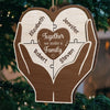 The True Spirit Of Christmas Lies In Your Heart - Family Personalized Custom Ornament - Wood Custom Shaped - Christmas Gift For Family Members