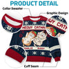 Holly Jolly Catmas - Cat Personalized Custom Ugly Sweatshirt - Unisex Wool Jumper - Christmas Gift For Pet Owners, Pet Lovers