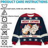 Holly Jolly Catmas - Cat Personalized Custom Ugly Sweatshirt - Unisex Wool Jumper - Christmas Gift For Pet Owners, Pet Lovers