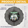 Grandma Of Mini Monsters - Family Personalized Custom Wind Spinner - Halloween Gift For Mom, Grandma