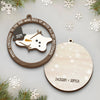 To The One Who Puts Up With All My Meltdowns - Bestie Personalized Custom Shaped 2 Layered Wood Christmas Ornament - Christmas Gift For Best Friends, BFF, Sisters