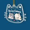 The Cutest Santa Paws - Cat Personalized Custom Ornament - Acrylic Custom Shaped - Christmas Gift For Pet Owners, Pet Lovers