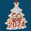Together, We Make The Season Bright - Dog & Cat Personalized Custom Wood & Acrylic Ornament - Christmas Gift For Husband Wife, Pet Owners, Pet Lovers
