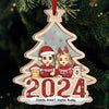 Together, We Make The Season Bright - Dog & Cat Personalized Custom Wood & Acrylic Ornament - Christmas Gift For Husband Wife, Pet Owners, Pet Lovers