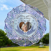 Custom Photo Forever Missed, But Always Here - Memorial Personalized Custom Wind Spinner - Sympathy Gift For Family Members