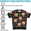 Custom Photo It's The Most Beautiful Time Of The Year - Dog & Cat Personalized Custom All Over Print Adult Short Sleeve Sweater - Christmas Gift For Pet Owners, Pet Lovers