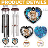 Custom Photo Forever In Our Hearts - Memorial Personalized Custom Wind Chime Suncatcher - Sympathy Gift, Christmas Gift For Pet Owners, Pet Lovers