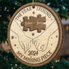 You’re The Joy In My Holiday Season - Couple Personalized Custom Ornament - Wood Custom Shaped - Christmas Gift For Husband Wife, Anniversary