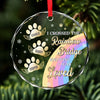 I Crossed The Rainbow Bridge Knowing I Was Loved - Memorial Personalized Custom Circle Glass Ornament - New Arrival, Sympathy Gift, Christmas Gift For Pet Owners, Pet Lovers AMZ