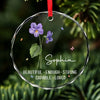 Besties For Life, Soulmates Forever - Bestie Personalized Custom Circle Glass Ornament - Christmas Gift For Best Friends, BFF, Sisters