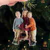 Custom Photo Custom Photo Acrylic Ornament - Personalized Christmas Birthday Gifts For Mom, Dad, Kids - Keep Calm And Have A Merry Christmas