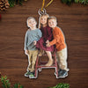 Custom Photo Custom Photo Acrylic Ornament - Personalized Christmas Birthday Gifts For Mom, Dad, Kids - Keep Calm And Have A Merry Christmas