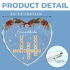 Merry Christmas, Grandma - Family Personalized Custom Heart Glass Ornament - Christmas Gift For Grandma