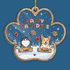 Happy Pawlidays - Dog & Cat Personalized Custom 3 Layers Shaker Ornament - Christmas Gift For Pet Owners, Pet Lovers