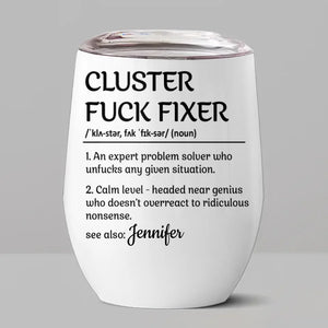 You Are One Of The Best People To Collaborate With - Coworker Personalized Custom Wine Tumbler - Gift For Coworkers, Work Friends, Colleagues