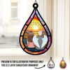 The Years May Pass, But Still, You Stay - Memorial Personalized Window Hanging Suncatcher - Sympathy Gift For Family Members
