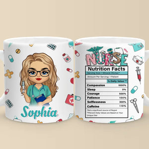 An Angel With A Stethoscope - Nurse Personalized Custom Mug - Appreciation, Thank You Gift, Nurse Life