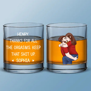 You’re My Priority - Couple Personalized Custom Whiskey Glass - Gift For Husband Wife, Anniversary