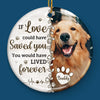 Custom Photo Until We Meet Again, My Loyal Friend - Memorial Personalized Custom Ornament - Ceramic Round Shaped - Christmas Gift, Sympathy Gift For Pet Owners, Pet Lovers