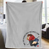 Forever Starts With Us - Couple Personalized Custom Blanket - Christmas Gift For Husband Wife, Anniversary, Long Distance Relationship
