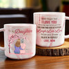 Never Forget That I Love You - Family Personalized Custom Marble Mug - Gift For Daughter, Granddaughter