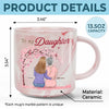 Never Forget That I Love You - Family Personalized Custom Marble Mug - Gift For Daughter, Granddaughter