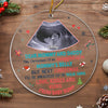 Custom Photo Next Christmas I'll Be Snuggled Up In Your Arms - Family Personalized Custom Ornament - Acrylic Custom Shaped - Christmas Gift For Baby Kids, Newborn Baby