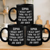 No, I'm Really Serious - Coworker Personalized Custom Black Mug - Gift For Coworkers, Work Friends, Colleagues
