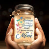 In Our Hearts, They Live Forever - Memorial Personalized Custom Mason Jar Light - Sympathy Gift For Family Members