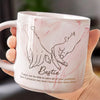 You’re The Hand I Reach For In Every Moment - Bestie Personalized Custom Marble Mug - Gift For Best Friends, BFF, Sisters