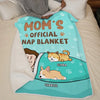 Eat, Sleep, Cuddle, Repeat - Dog & Cat Personalized Custom Blanket - Gift For Pet Owners, Pet Lovers