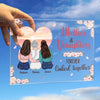 First My Daughters, Forever My Friends - Family Personalized Custom Rectangle Shaped Acrylic Plaque - Gift For Mom, Daughter
