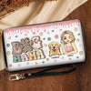Unconditional Love Comes With Four Paws - Dog & Cat Personalized Custom 3D Inflated Effect Printed Leather Long Wallet - Gift For Pet Owners, Pet Lovers