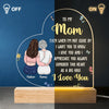Consider This Heart As A Big Hug - Family Personalized Custom Shaped 3D LED Light - Gift For Mom, Daughter