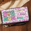Happiness Is A Bone And A Wagging Tail - Dog Personalized Custom 3D Inflated Effect Printed Leather Long Wallet - Gift For Pet Owners, Pet Lovers