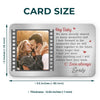 Custom Photo I Love You More Than Anything - Couple Personalized Custom Aluminum Wallet Card - Gift For Husband Wife, Anniversary