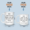 Thank You For Sharing Your DNA - Family Personalized Custom Mug - Gift For Mom, Grandma