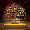 Life Becomes More Joyful And Meaningful With Grandchildren In It - Family Personalized Custom Shaped 3D LED Light - Gift For Grandma, Grandpa, Grandkid