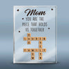 To The World You Are One Person, But To Us You Are The World - Family Personalized Custom Rectangle Shaped Acrylic Plaque - Gift For Family Members