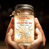 With You, I’ll Never Let Go - Couple Personalized Custom Mason Jar Light - Gift For Husband Wife, Anniversary