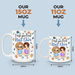 Friends By Chance, Besties By Choice - Bestie Personalized Custom 3D Inflated Effect Printed Mug - Gift For Best Friends, BFF, Sisters