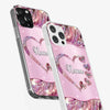 A Garden Of Love Grows In A Grandmother's Heart - Family Personalized Custom Faux Jewelry Effect Printed Clear Phone Case - Gift For Mom, Grandma