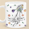 Grandma’s Hands Are The Safest Place To Be - Family Personalized Custom 3D Inflated Effect Printed Mug - Gift For Mom, Grandma