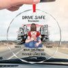 I Do Quite Naughty Things Now - Couple Personalized Custom Round Glass Ornament Car Hanger - Gift For Husband Wife, Anniversary