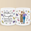 Mother & Daughter Never Truly Apart - Family Personalized Custom 3D Inflated Effect Printed Mug - Gift For Mom, Daughter